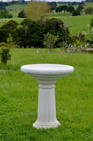 The Faraway Garden Artemis Bird Bath is an elegantly proportioned bird bath with a fluted column pedestal and generous bowl with rounded rim and is inspired by the Temple of Artemis, one of the most impressive of the seven wonders of the world.