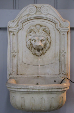 Faraway Garden Wall Fountain with Lion