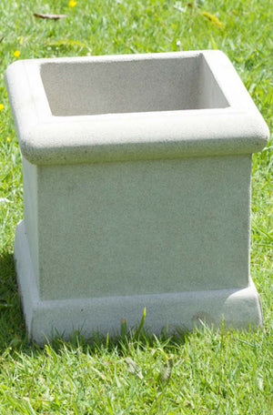 The Faraway Garden Parnell Square Planter is a cube shape with linear detailing and rolled edging. This planter can be used in both traditional and contemporary outdoor settings.   This planter is Ideal in groups or rows and equally elegant on its own. Stunning planted in green box, ferns or in a mass of flowers. Larger sizes are perfect for ornamental trees and shrubs.