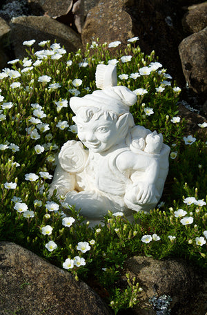The Faraway Garden Tooth Fairy is a smaller garden statue of a little fairy character with toothbrush and 20c. It looks wonderful nestled in an herbaceous border or in a kitchen garden. The perfect gift for a child to treasure.