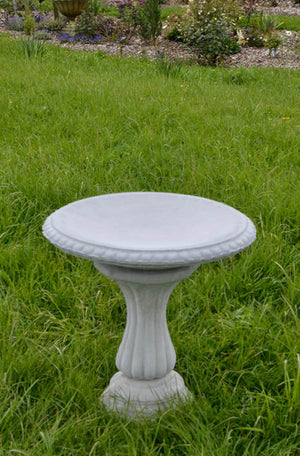 The Faraway Garden Tudor Bird Bath is a small, elegantly shaped bird bath with elaborate fluting on pedestal and a generous, edged bowl. A beautiful addition to any garden setting; whether in a more formal rose garden or nestled in a rambling herbaceous border. 